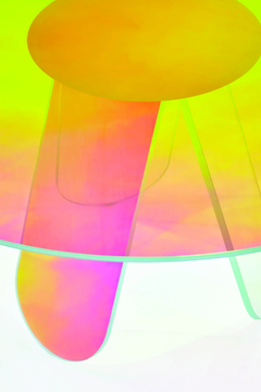 SHIMMER - Round crystal table by Glas Italia - view 3